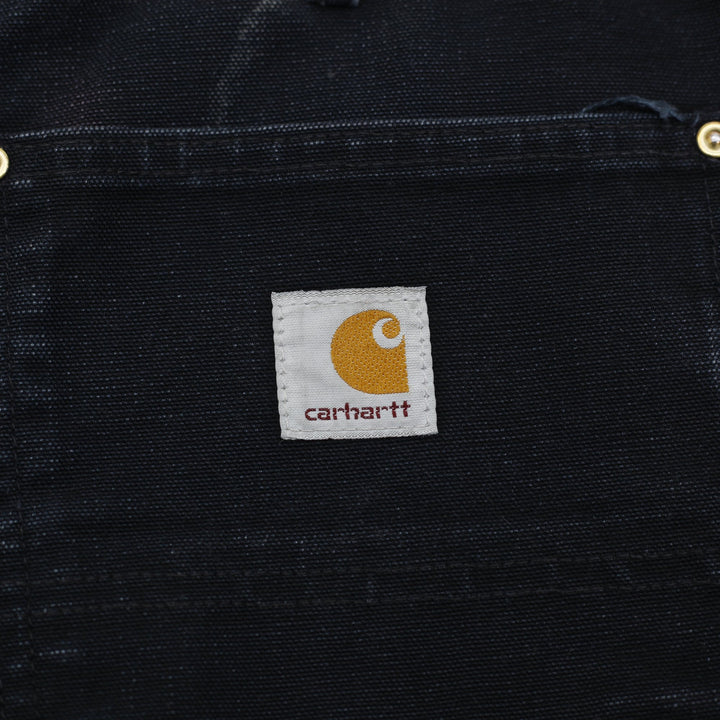 Mens Carhartt B01 Black Double Knee Pants Size 34x32