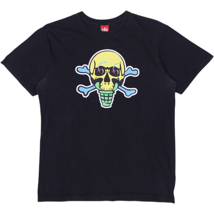 Black Skull Graphic T-Shirt Size M | Migration_T-Shirts SW COLLECTION | Fashion Rerun