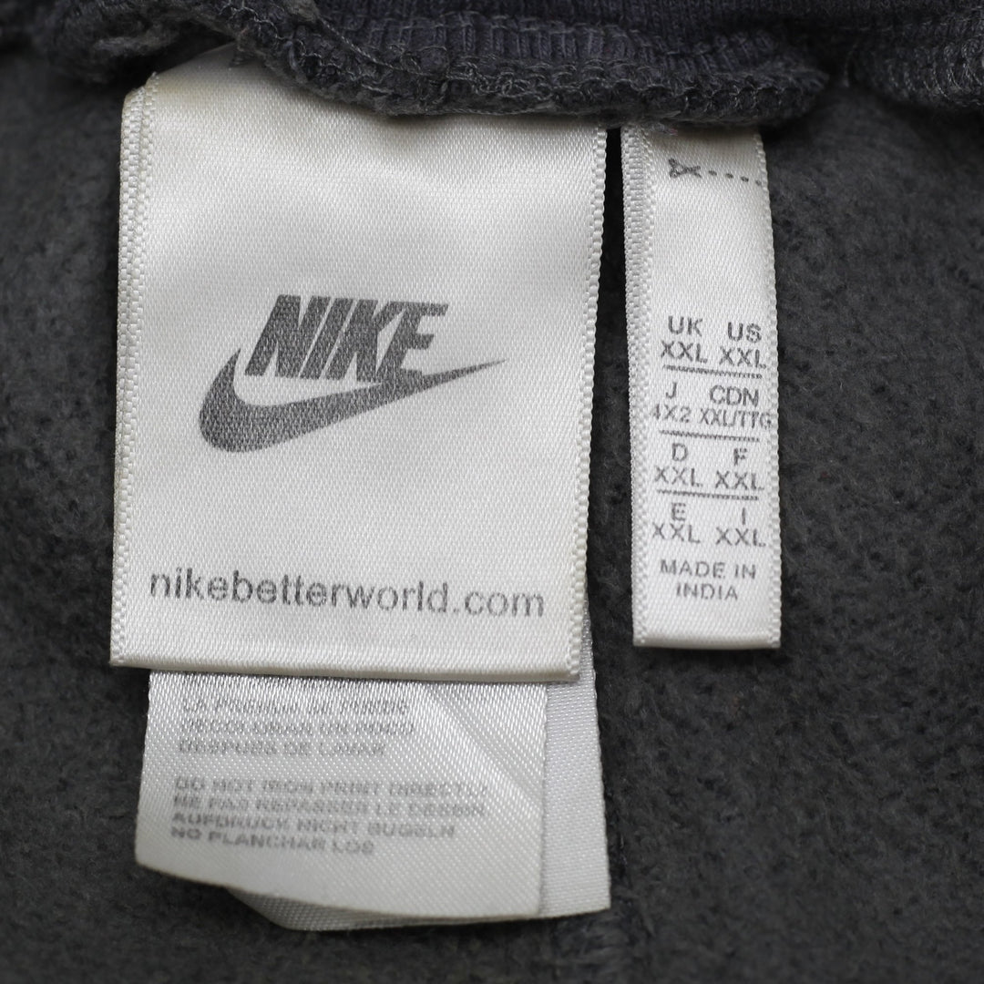 Mens Nike Mini Swoosh Wide-Leg Fleece Sweatpants Charcoal Gray Size XXL