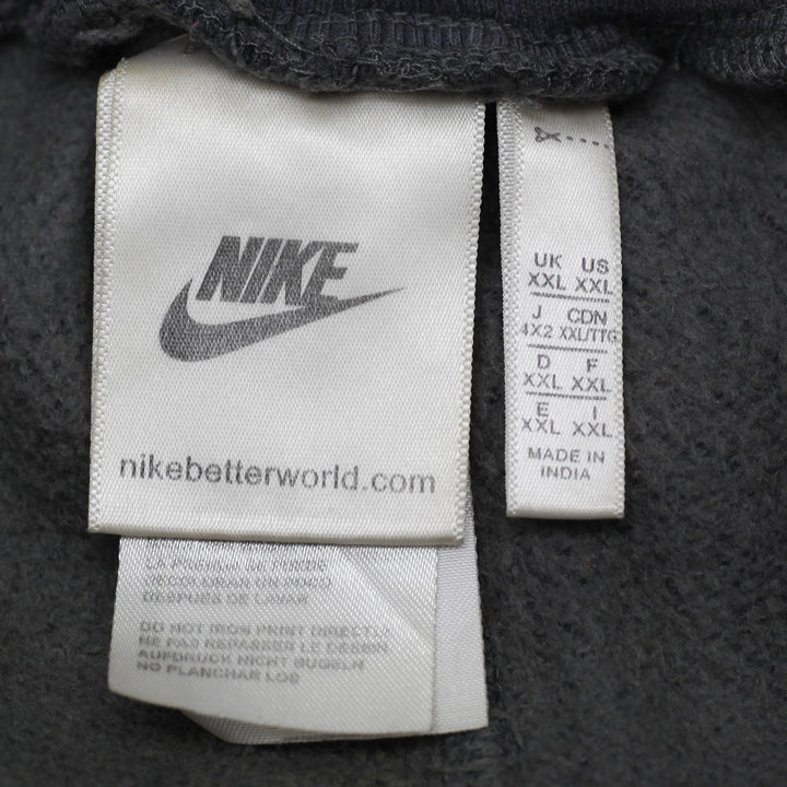 Mens Nike Mini Swoosh Wide-Leg Fleece Sweatpants Charcoal Gray Size XXL