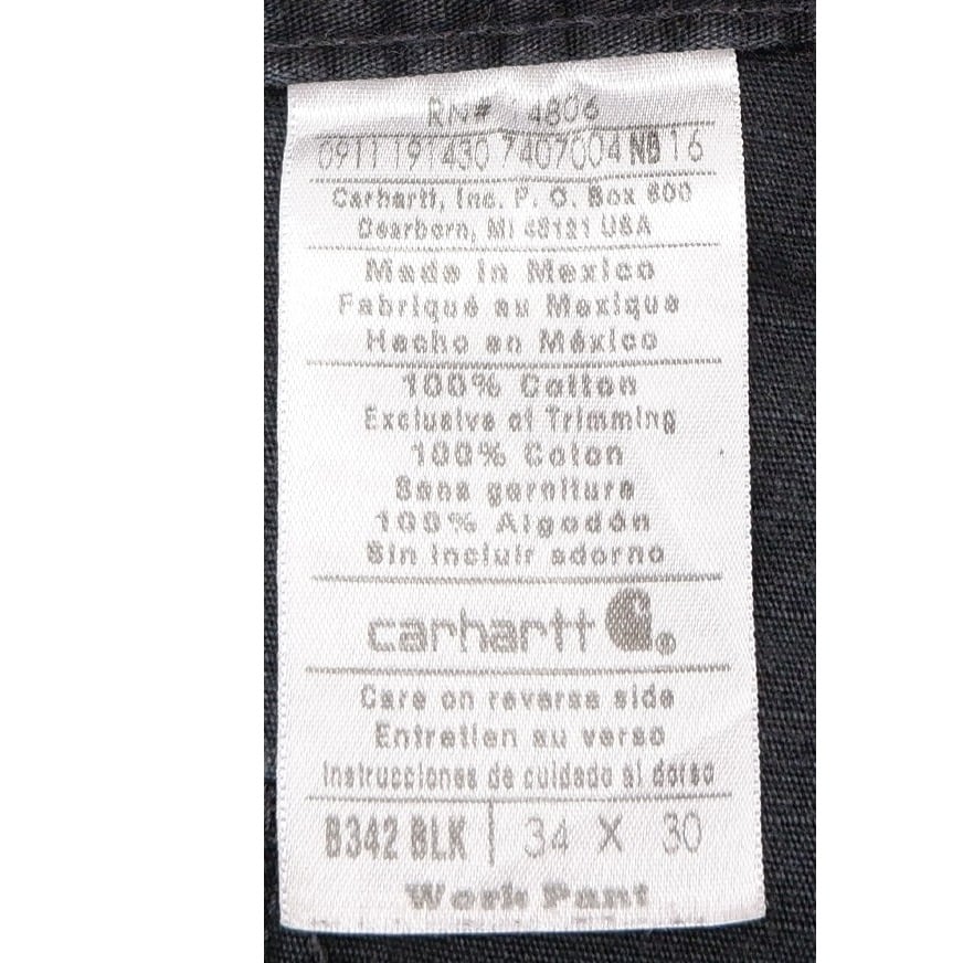 Mens B342 BLK Cargo Work Pants