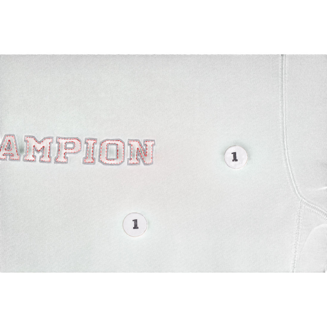 Vintage Mens Champion Reverse Weave Sweatshirt Green Logo | Migration_Sweatshirt - Detail View | Fashion Rerun