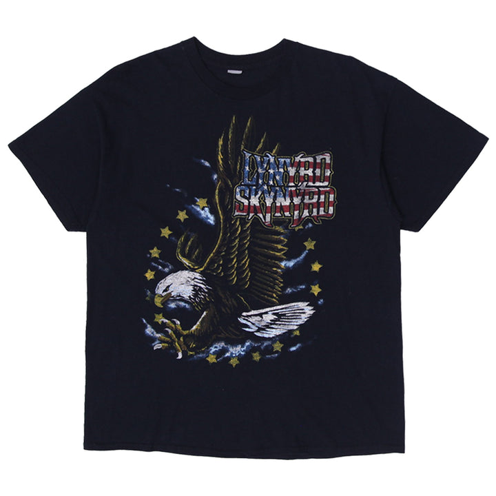Mens Lynyrd Skynyrd T-Shirt Black Graphic Eagle Tour