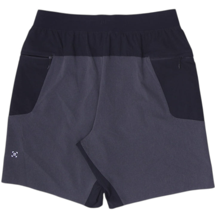 Mens Lululemon Swim Trunks Black Gray Quick Dry Athletic