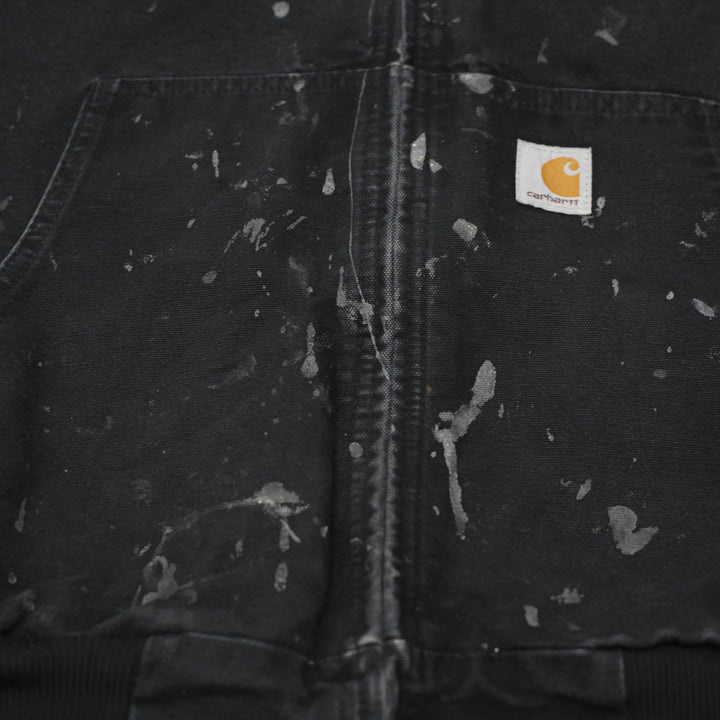 Mens Carhartt  J131-BLK Loose Fit Zip Up Hooded Jacket Size L