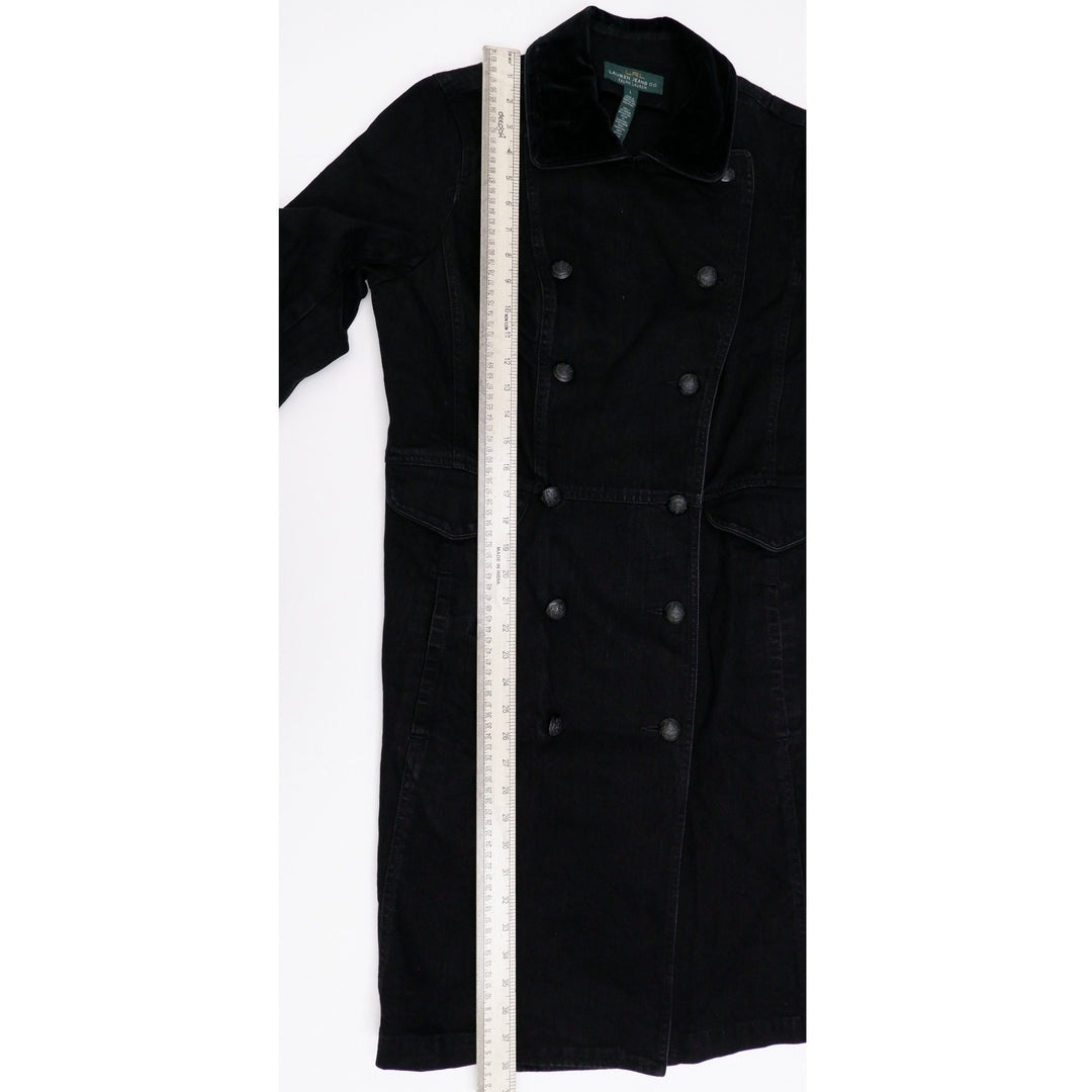 Ladies Lauren Jeans Co. Ralph Lauren Denim Double Breasted Coat