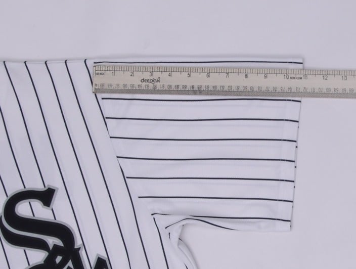 Vintage Nike MLB Chicago White Sox Jimenez #74 Home Pinstripe Jersey Size L | Migration_Jerseys - View 7 | Fashion Rerun