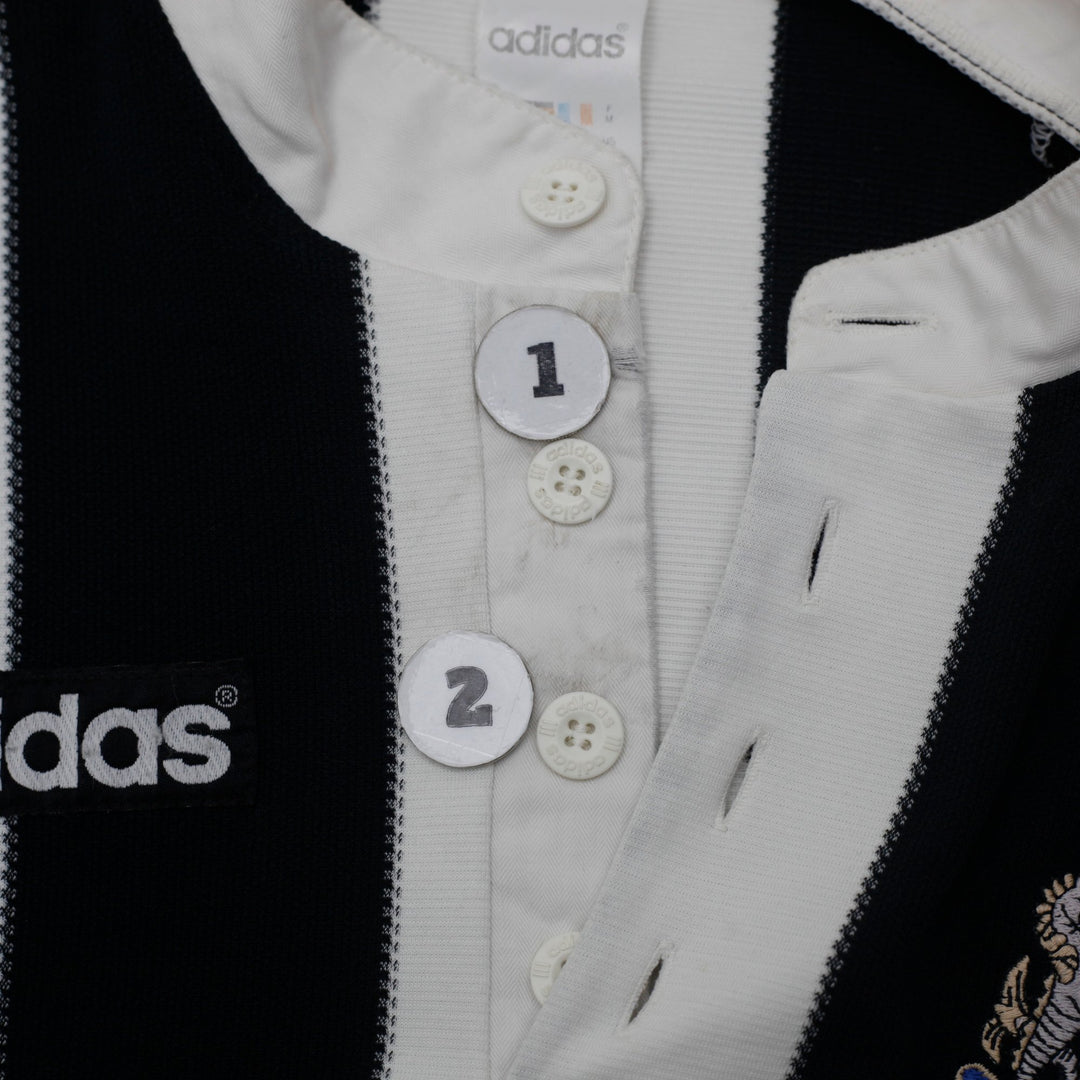 Vintage Adidas 995-1997 Newcastle United Home Black Striped Soccer Jersey M | Migration_Jerseys - Alternate V | Fashion Rerun