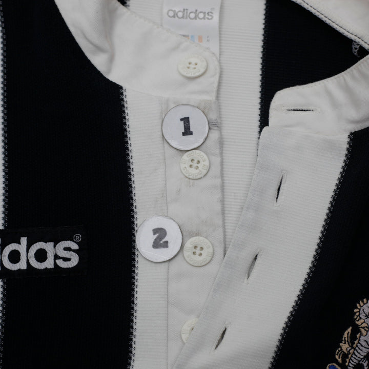 Vintage Adidas 995-1997 Newcastle United Home Black Striped Soccer Jersey M | Migration_Jerseys - Alternate V | Fashion Rerun