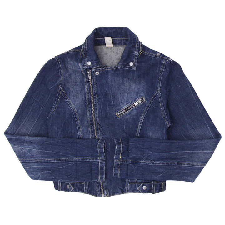 Y2K Ladies G Perfect Jeans Zip Up Denim Jacket