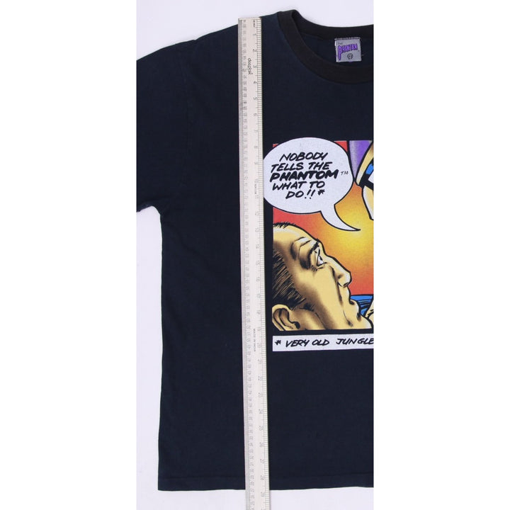 Vintage The Phantom Comic T-Shirt Black Graphic Tee 1996 Single Stitch Size XL | Migration_T-Shirts - View 8 | Fashion Rerun