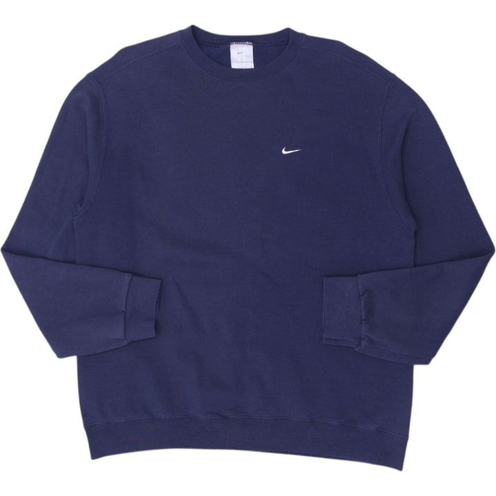 Vintage Mens Nike Sweatshirt Navy Blue Fleece Logo Essential | Migration_Sweatshirt | Fashion Rerun
