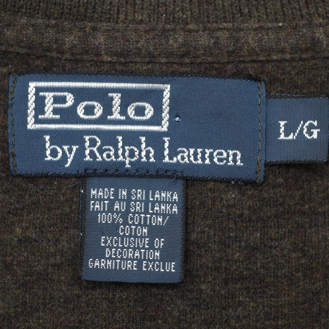 Mens Polo By Ralph Lauren Mock Neck Quarter Zip Sweater