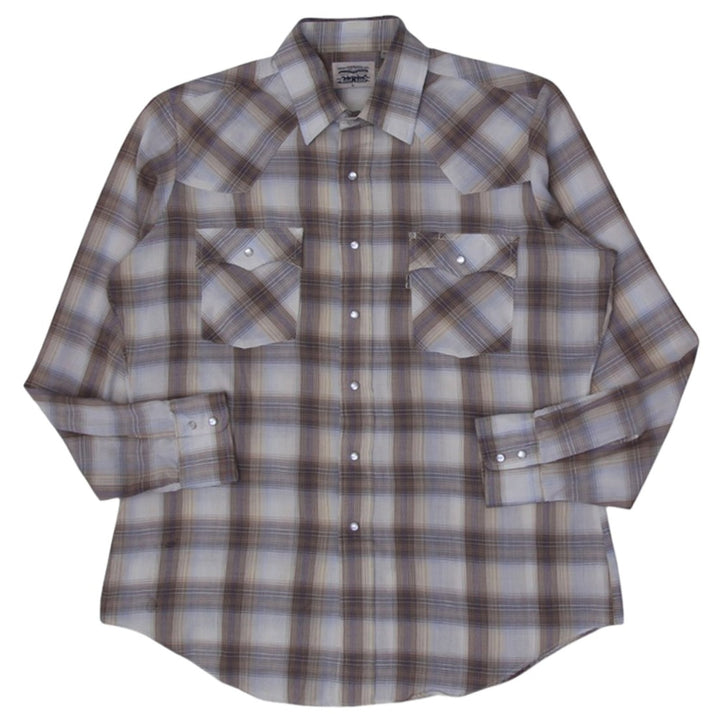 Vintage Levi's Pearl Button Long Sleeve Flannel Shirt