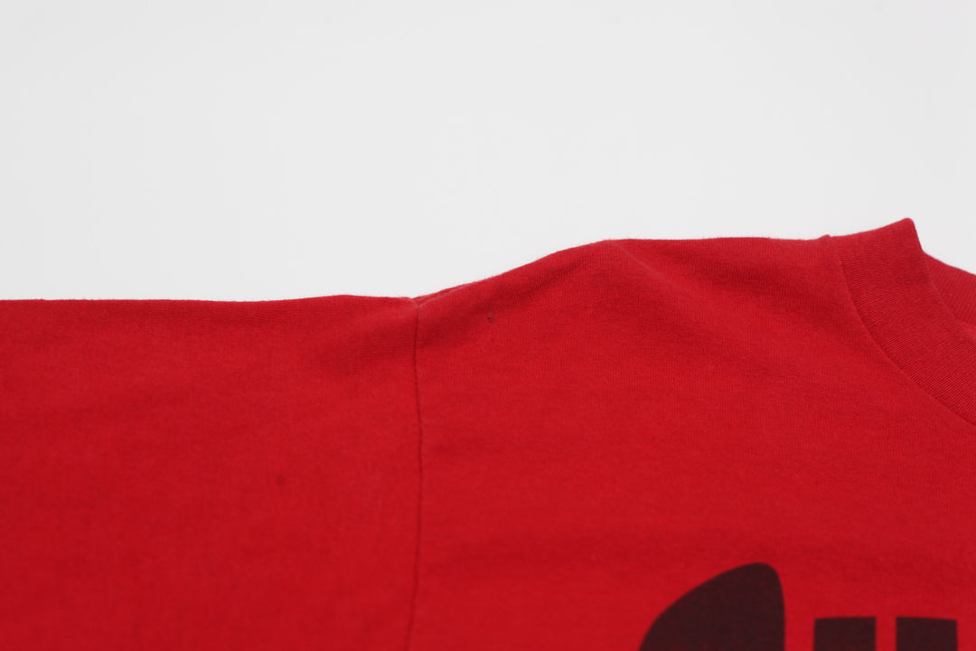 Vintage NBA Chicago Bulls T-Shirt Red Logo 7 L