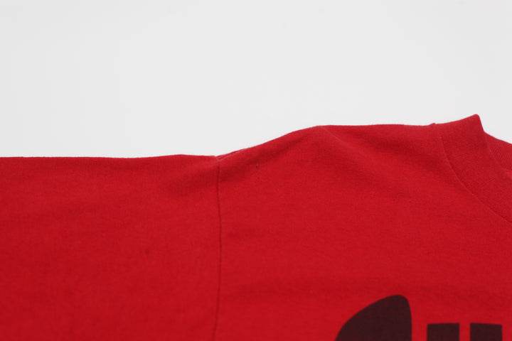 Vintage NBA Chicago Bulls T-Shirt Red Logo 7 L