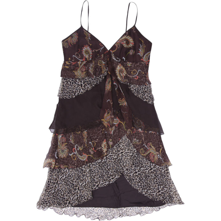 Y2K Ladies Laundry by Shelli Segal Paisley Layered Sleeveless Dress Size 12