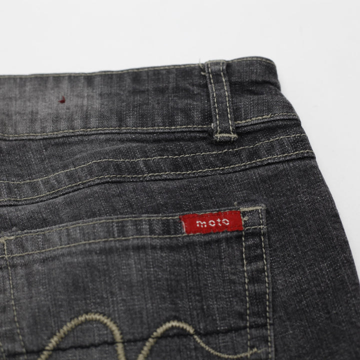 Y2K Ladies MOTO Low Rise Flare Jeans Size 28