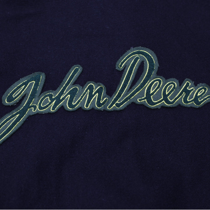 Vintage John Deere Varsity Wool Blend Leather Sleeve Jacket 2XL | Migration_Jackets - View 6 | Fashion Rerun