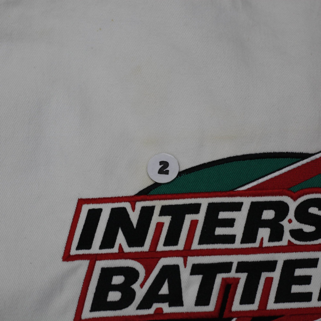 Mens Chase Authentics Racing Jacket White Green Black Pockets Logo
