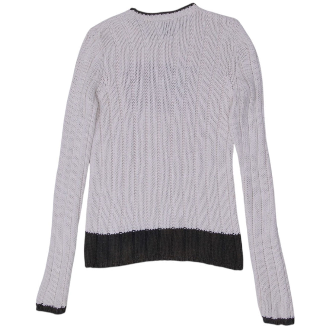 Vintage Ladies Polo Ralph Lauren U.S. Flag Cotton Knit Sweater Small