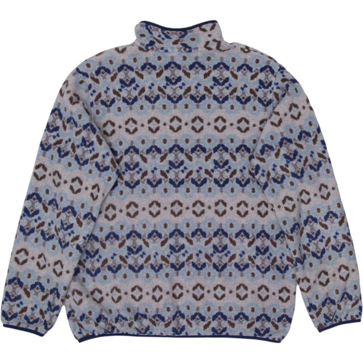 Ladies Patagonia Synchilla Jacket Snap T Pullover Tundra Cluster Big Sky Blue Fleece Jacket