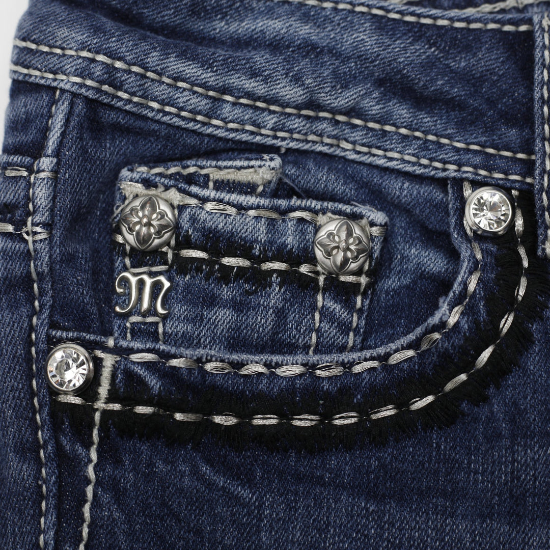 Y2K Ladies Rhinestone Embellished Bootcut Jeans Size 27 | Migration_Jeans & Pants - View 10 | Fashion Rerun
