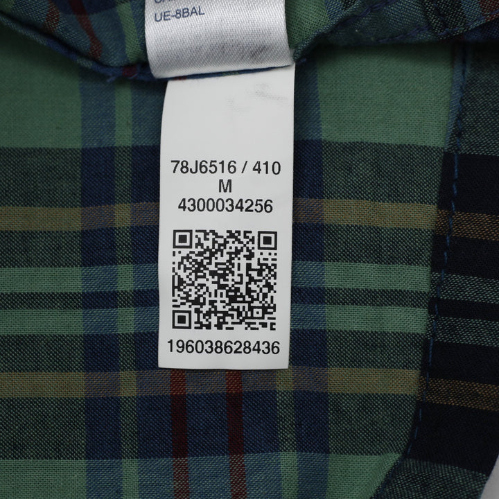 Mens Tommy Hilfiger Mixed Plaid Colorblock Short Sleeve Shirt Classic Fit Size M