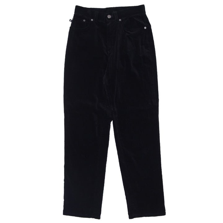 Ladies Ralph Lauren Black Velour Pants - Fashion Rerun Vintage Migration_Pants
