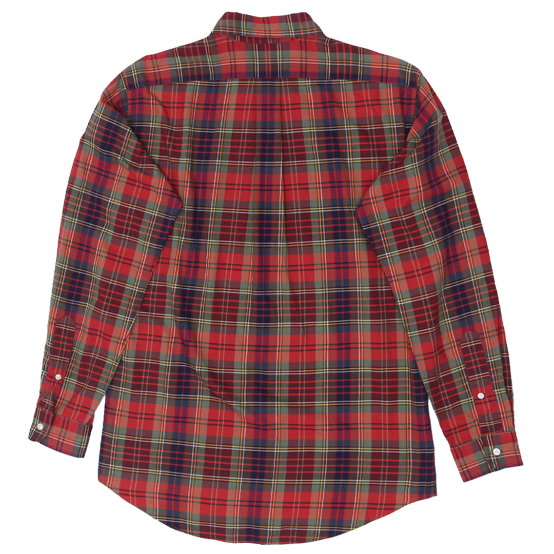 Mens Polo Ralph Custom Fit Plaid Long Sleeve Shirt - Fashion Rerun Vintage Migration_Shirt