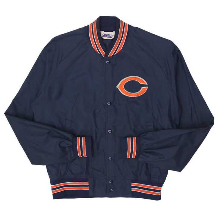 Vintage 80's 90's Chicago Bears Chalk Line Jacket Size Medium Made in USA - Fashion Rerun Vintage Migration_Jacket