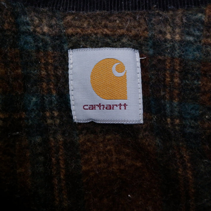 Vintage Carhartt Workwear Jacket Green Denim Blanket Lined | Migration_Jacket UAENAT20 - Back View | Fashion Rerun