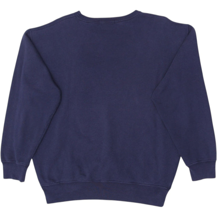 Vintage Mens Polo Ralph Lauren Sweatshirt Navy Blue Logo L | Migration_Sweatshirt - Side View | Fashion Rerun