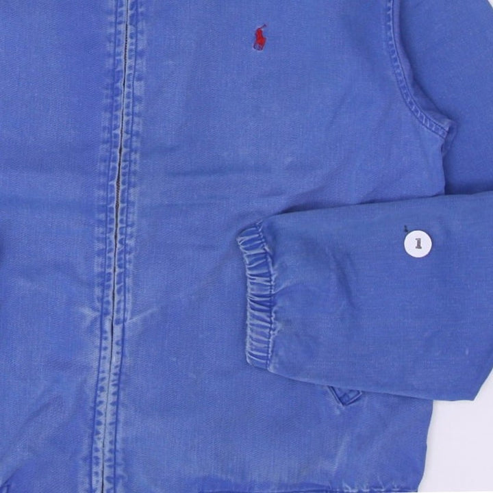 Vintage Polo By Ralph Lauren Denim Zip Harrington Slightly Distressed Jacket