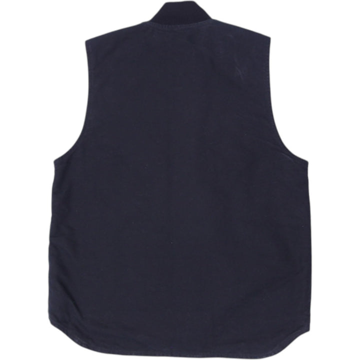Mens Carhartt V01 BLK Quilt Lined Duck Full Zip Vest Large | Migration_Vests WW Collection - Side View | Fashion Rerun