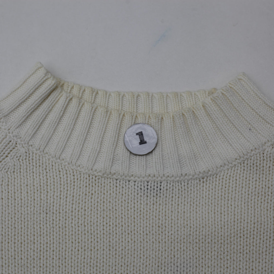 Vintage Ladies Polo Jeans Company Ralph Lauren Cotton American Flag Knit Sweater