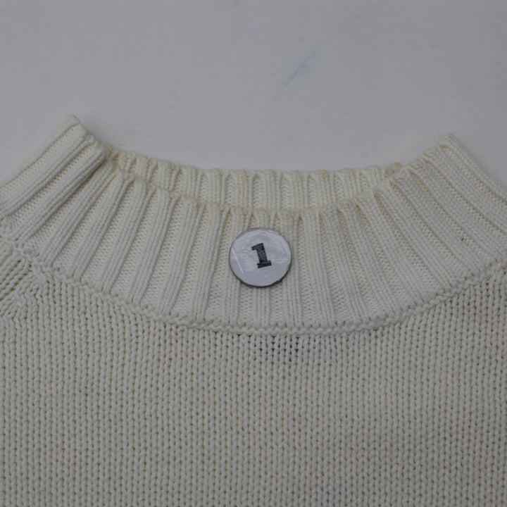 Vintage Ladies Polo Jeans Company Ralph Lauren Cotton American Flag Knit Sweater