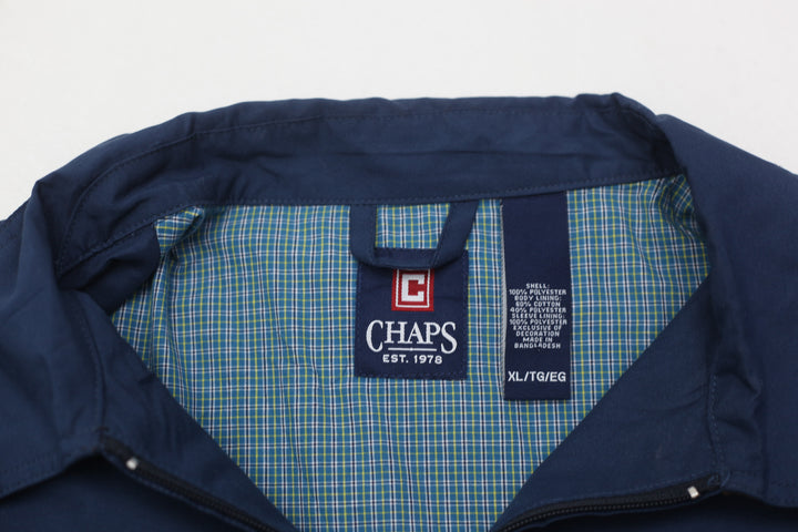 Mens Embroidered Chaps Logo Full Zip Jacket