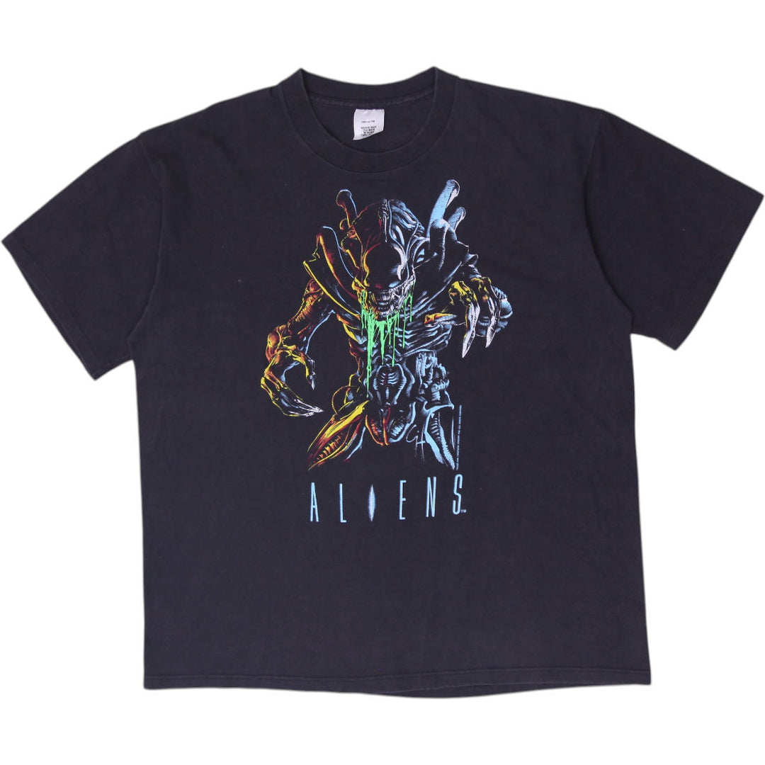 Vintage Mens 90s Aliens Movie Xenomorph "In Space No One Can Hear You Scream" S. Stitch Size XL