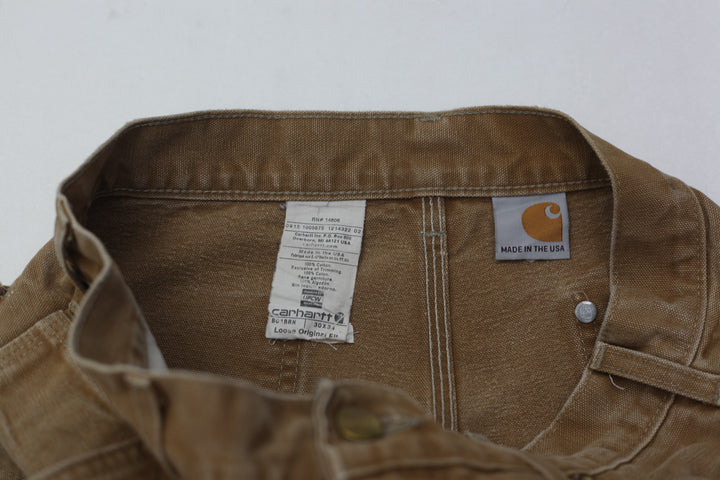 Mens Carhartt B01 BRN Loose Original Fit Double Knee Work Pants