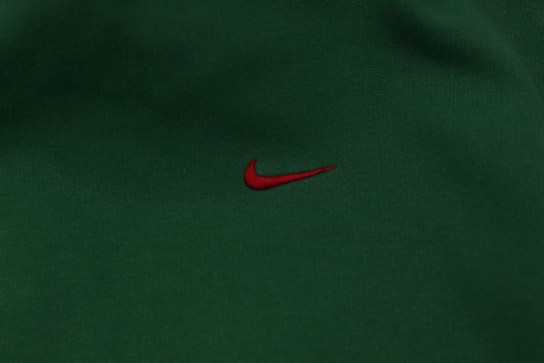 Vintage Nike MMIV Swoosh Embroidered Yellow / Green Pullover Hoodie Size L - Fashion Rerun Vintage Migration_Sweaters