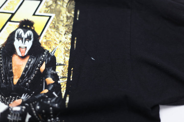 Vintage KISS Band Rock The Nation T-Shirt Black AAA 2XL