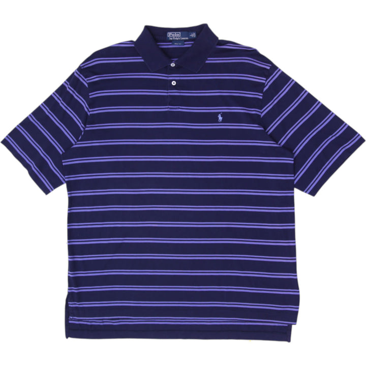 Mens Polo Ralph Lauren Striped Pima Cotton Golf Polo T-Shirt Size L