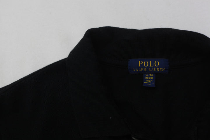 Youth Boys Polo Bear By Ralph Lauren Black Polo T-Shirt