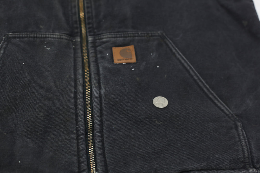 Mens V26 BLK Fleece Lined Carhartt Vest