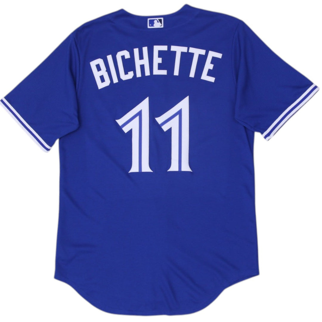 Mens Nike Blue Jays Jersey Blue Bichette #11 MLB Baseball M | Migration_Jerseys - Side View | Fashion Rerun