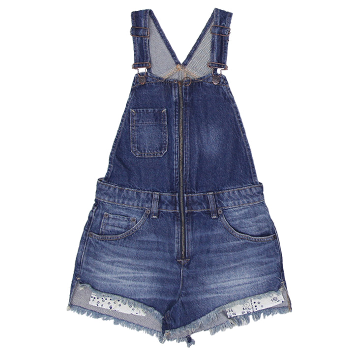 Ladies We The Free Bldg.25 Denim Short Overalls