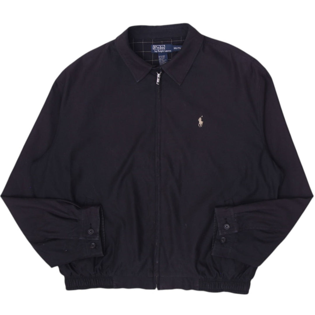 Vintage Mens Polo Ralph Lauren Black Full Zip Embroidered Jacket Size XXL | Migration_Jackets | Fashion Rerun