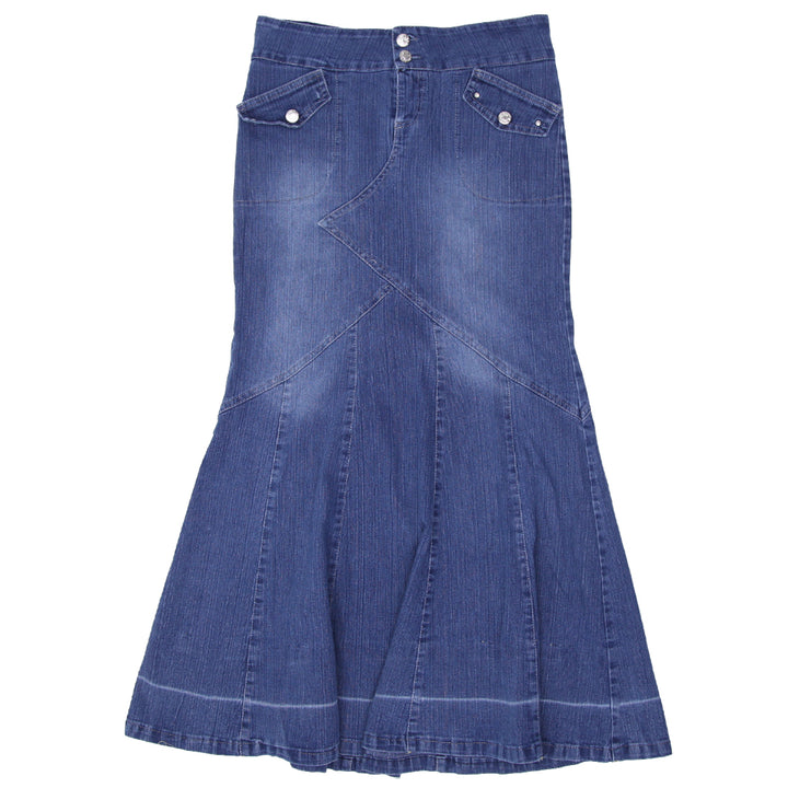Y2K Denim Maxi Skirt - Fashion Rerun Vintage Migration_Skirt