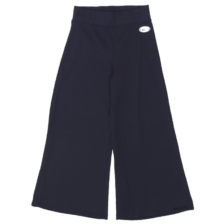 Nike Women's Sportswear Ribbed Femme Pants Wide Leg Loose Fit Black